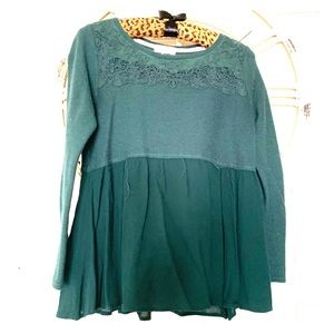Altar’d State green babydoll top
